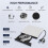 Εξωτερική μονάδα CD DVD +/-RW, USB 3.0 & USB-C Φορητή μονάδα εγγραφής C 2