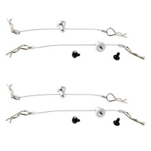 2Pcs Anti-Lost Body Shell Wire Clip Pin with Screw Retainer compatible //Arram/Axial 1/10 RC Car Spare