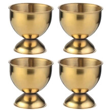 Egg Cups Set Stainless Steel Eggs Hard Boiled Eggs and Soft Tray Tool Holders Kitchen, Gold