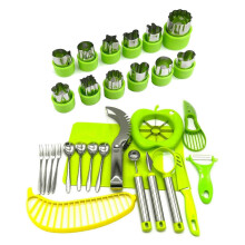 30 PCS Mini Fruit Slicer Set for Kitchen Use and Food Decoration