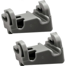 2PCS Dishwasher Lower Rack Holders Rack Fixing Clips Tine Row Clips for LG Dishwasher Replace MEG64438801 00611474