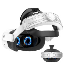 VR Head Strap for 3S Elite Strap Enhanced Support and Comfort , Meta 3S Head Band VR Accessories Silver
