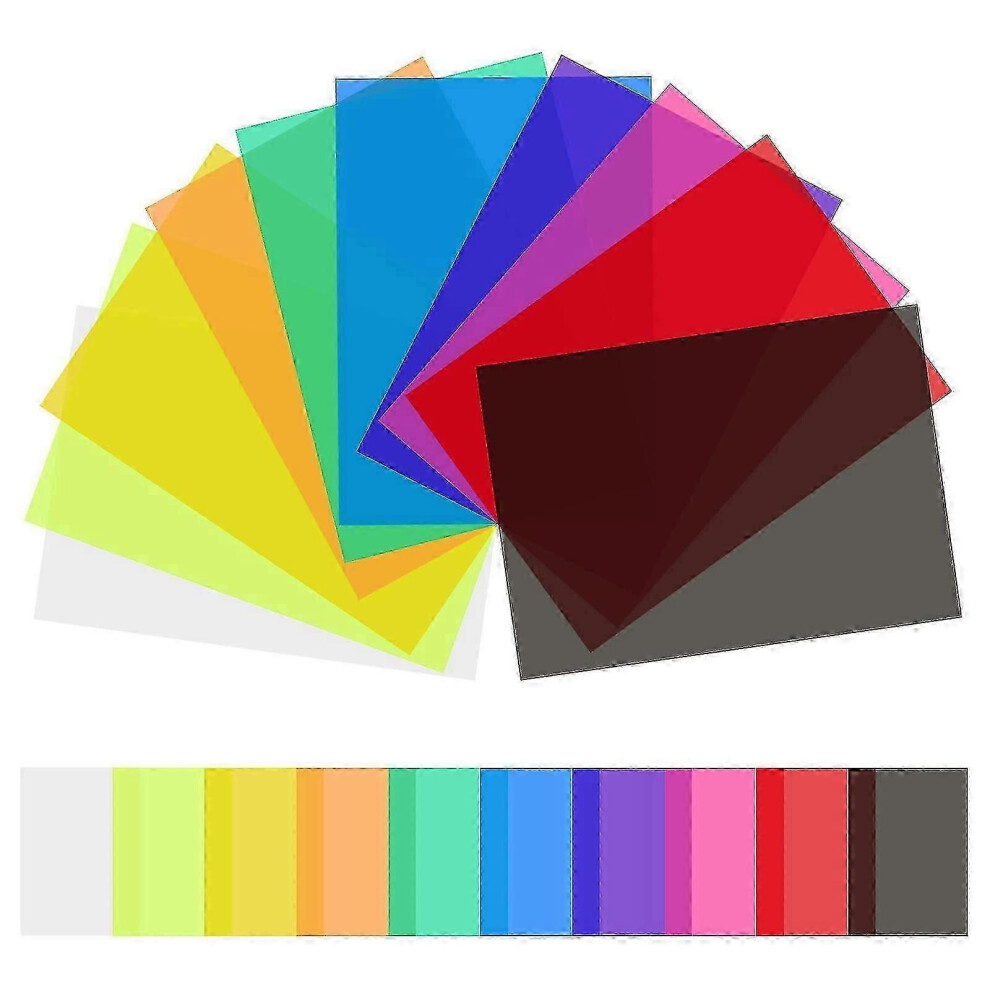 20Pcs Transparent Color Correction Gel Filters For Studio Modifiers Light 9152359525190