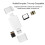 USB-C Type C /USB 2.0 σε NM Nano κάρτα μνήμης TF Micro-SD αναγνώστη καρτών για 4
