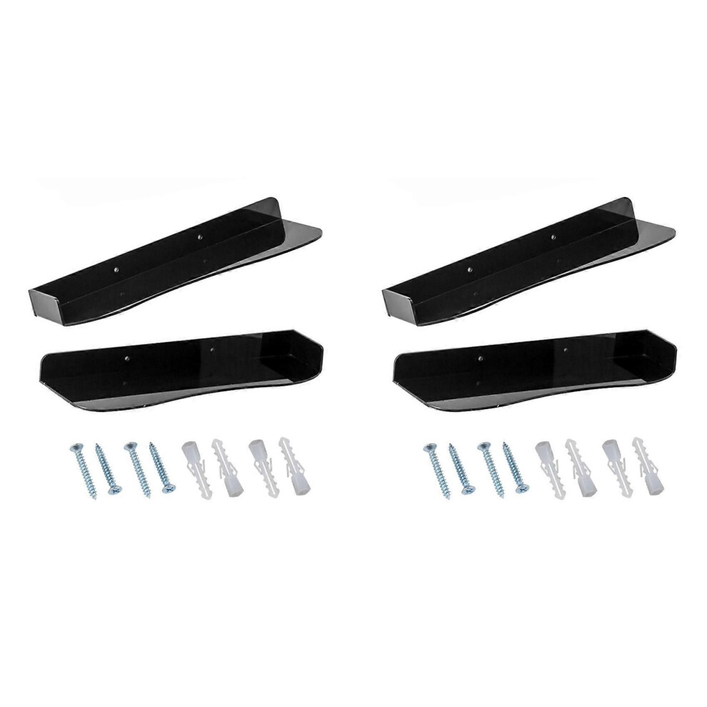4X Shoe Display Shelf Floating Acrylic Shoe Wall Shelf Storage Stand Organizer Home Decoration Holder 9409192810212