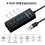 Διαχωριστής USB Hub 3.0 με καλώδιο επέκτασης 60cm, εξαιρετικά λε 4