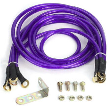 Cavo di massa universale a 5 punti per auto, cavo di massa reincompatibile con kit di modifica del sistema