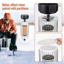 5 pale Ventilatore per stufa a calore Bruciatore a legna/pellet/tronchi in piedi Distribuzione efficiente