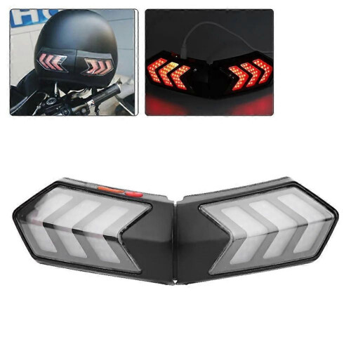 Luce di sicurezza a LED wireless per casco, luce di sicurezza a LED wireless per casco da moto, barra 1