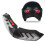 Luce di sicurezza a LED wireless per casco, luce di sicurezza a LED wireless per casco da moto, barra 3