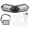 Luce di sicurezza a LED wireless per casco, luce di sicurezza a LED wireless per casco da moto, barra 4