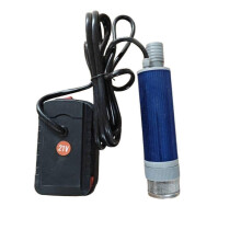 Pompa a batteria al litio compatibile con pompe dell'acqua senza fili, efficiente e di dimensioni portatili.