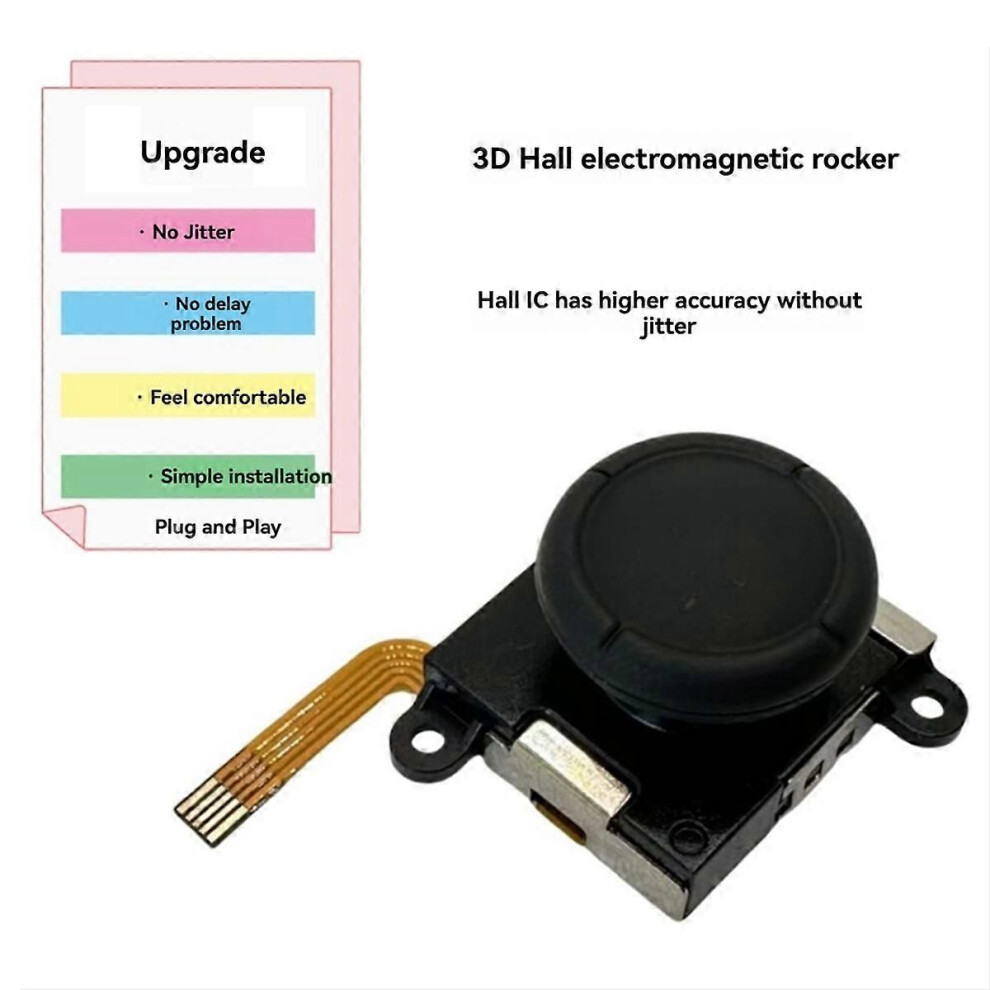 For Switch/Switch Lite/ Joycon Tmr Electromagnetic Joystick Anti-Drift Tunnel Magnetic Resistance Joystick B 9152359635301