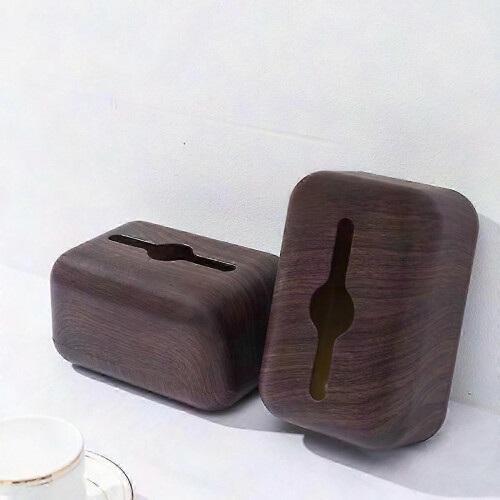 Compact Tissue Box Stand for Desk, Bathroom & Bedroom - Removable Storage Solution 1
