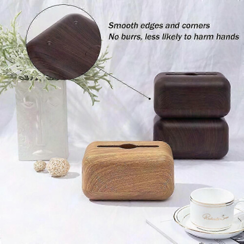 Compact Tissue Box Stand for Desk, Bathroom & Bedroom - Removable Storage Solution 2
