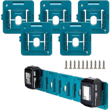 5 Pack Makita 18V Battery Holder Mount Dock for BL1860 BL1850 BL1840 BL1830 with 10 Screws