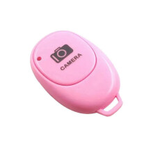 Wireless Camera Shutter Remote Control Selfie Clicker for Android & IOS Phones Selfie Accessory for Photos Videos Pink