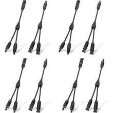 4 Pair Solar Connectors 30A Y Branch Parallel PV Adapter Cable Wire Plug Tool Kit for Solar Panel(M/FF+F/mm)