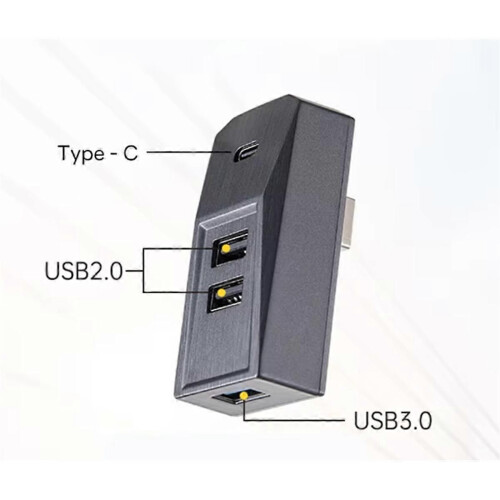 Διανομέας USB Glovebox για Y Launch 2025 Model 3 Type-C Port Splitter Docking Station Data 1