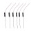 6Pcs Wired Connector 1.5V AAA Battery Holder Plastic Case Storage Box Black 1