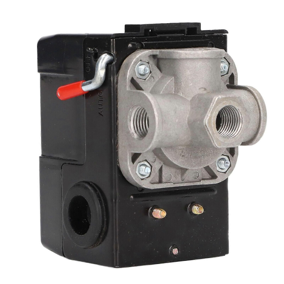 4 Port Air Compressor Pressure Switch Pressure Control Switch With On/Off Metal Lever And Unloader 9152359637701