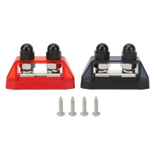 2 Pack Bus Bar Connectors, 48V M10 Power Distribution Block, Marine RV Circuit Modification Accessories