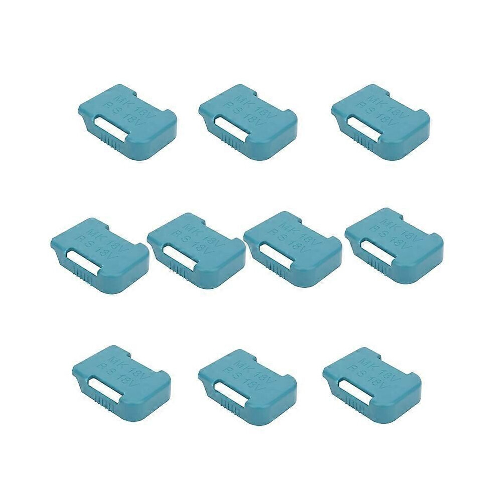 10Pcs Battery Storage Rack Battery Holder Case For Makita 18V Fixing Devices(Blue) Blue 9152359528993
