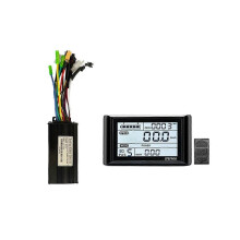 24V 36V 48V 500W 750W Three-Mode 9 Tubes Brushless 26A Controller Throttle Brake Kit with LED SW900
