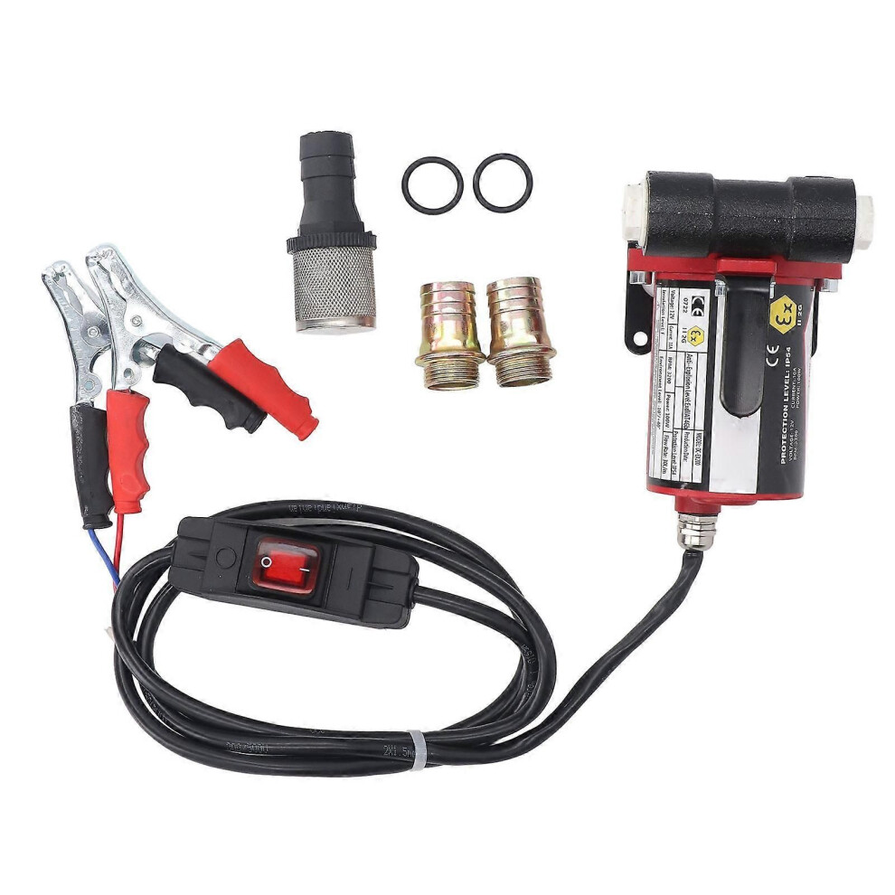 12V Explosion-Proof, Silent, Self-Priming Fuel Pump With Switch For Diesel And Kerosene 9152359634397
