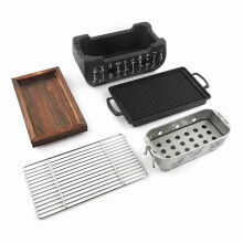 Rectangular oven, Japanese kitchen, charcoal stove, alcohol stove for Japanese barbecue