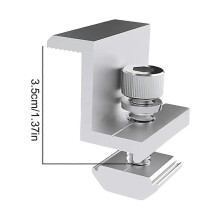 10Pcs Solar Photovoltaic Bracket Aluminum Alloy Clamp compatible Solar Module Solar Panel Racking Mounts Ac
