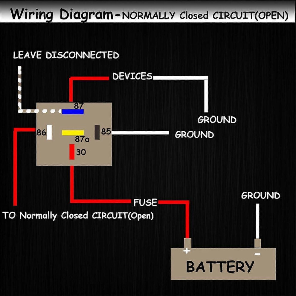 2X 60/80 Amp 12 Volt Waterproof Automotive Relay With Pigtail 5-Pin Heavy Duty 12 Awg Relays Compatible Boa 9152359638593