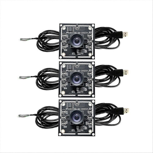 3PCS 100 Degree Camera Module with 2 Meter Cable compatible for WinXP/7/8/10
