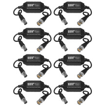 8-facher Koaxial-Video-Masseschleifenisolator-Balun BNC-Stecker auf Buchse kompatibel mit CCTV-Kameras