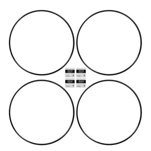 4pcs 19 inch Car Wheel Rim Protector Strips Scratch Resistant Stylish Adhesive Black