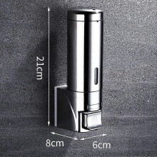 Dispensador de jabón de pared de 2 x 300 ml para hotel, dispensador de champú, loción y jabón líquido