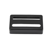 Two Slot Metal Guitar Pickup Case, Brass Humbucker Cover for Electric Guitars, Black