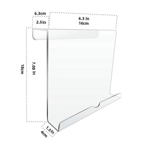 Acryl loopband tablethouder tijdschriftenrek draagbaar A 1