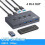 USB3.2 Switcher KVM Switch Shared Controller Adapter 10Gbps Rate Fit Computer Laptop Mouse Keyboard 3