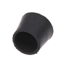 40 Pcs Black Rubber Chair Table Feet Pipe Tube Tubing End Caps 14mm