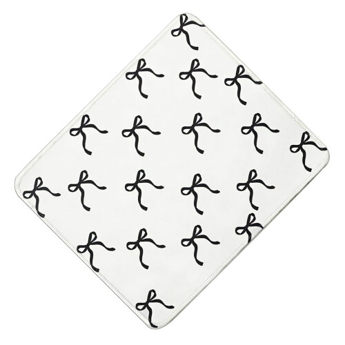 Elegant Bows Pattern Mouse Pad 20x24cm Smooth Surfaces NonSlip