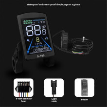 Mountain Bike Lithium-Ion Power Conversion Parts S-100 Color LCD Meter with Tri-Mode 26A Controller