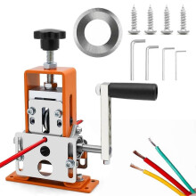 Máquina manual para pelar cables de calibre 0,06-1 pulgadas, máquina peladora de cables de cobre para