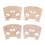 1/4 Maple Violin Bridge Set 4 Pack for Student Violins, Precise String Alignment and Clear Tone Transfer 2