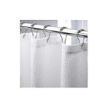 180x210cm Extra Long Waffle Weave Shower Curtain, Heavy Duty Hotel Quality Fabric Bathroom Shower Curtains