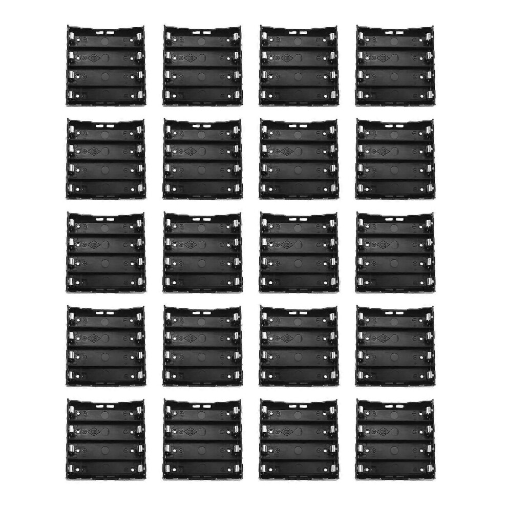 20Pcs Battery Holder Box Case For 4X 13.7V 18650 Battery Black 9152359530699