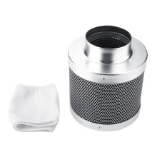 4 Inch Stainless Steel Carbon Filters for Hydroponics, Keeps Odors Away, Home, Workshop