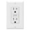 Πρίζα GFCI 15 Amp, Αυτοελεγχόμενη Ηλεκτρική Πρίζα GFI, Πρίζα GFCI Tamper με Πλάκα Τοίχου Λευκή 1