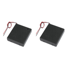 2X on/OFF Switch 5.5 Inch Leads Battery Holder Box Case for 4 X 1.5V AA Batteries