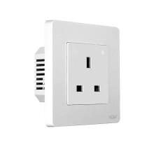 Έξυπνη πρίζα Tuya ZigBee UK με ενσωματωμένη πρίζα τοίχου, ένδ